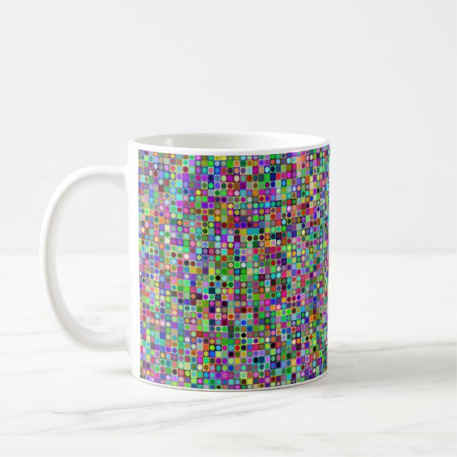 Taza De Café Tablero de cheques 11oz Mug (Izquierda)