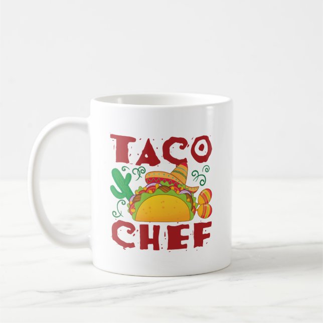 Taza De Café Taco Chef Taco Truck (Izquierda)