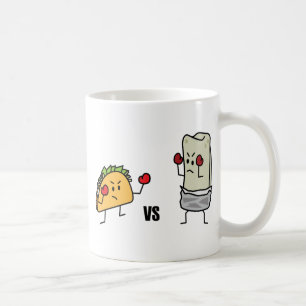 Taza De Café Taco contra el burrito