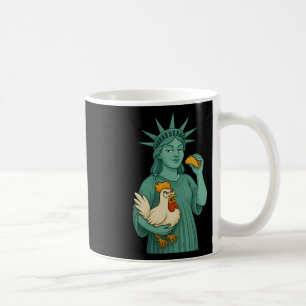 Taza De Café Taco de pollo Estatua de la Libertad Trump siempre