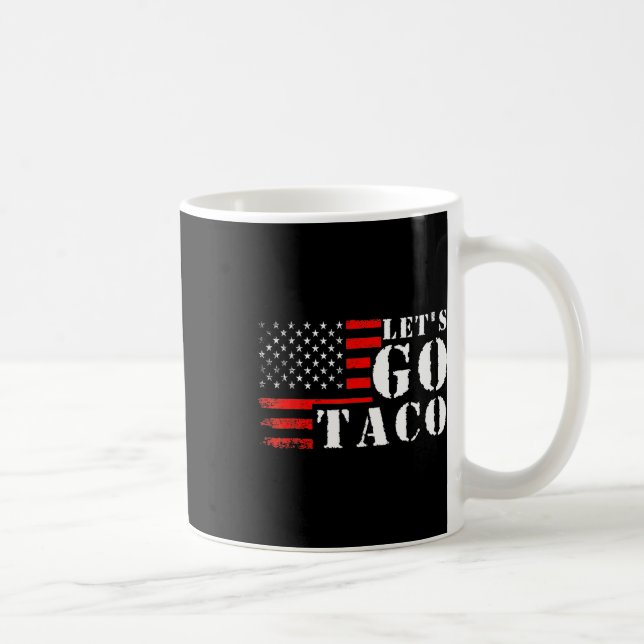 Taza De Café Taco gracioso vamos a Taco (Derecha)