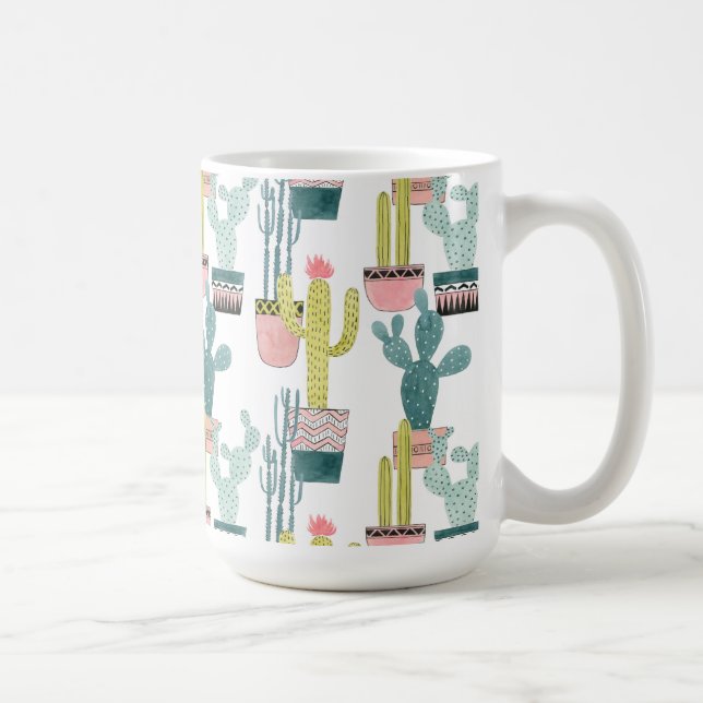 Taza De Café Taco sobre el amor | Patrón de cactus (Derecha)