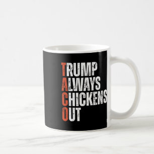 Taza De Café Taco Trump siempre se esfuerza por decir un gracio