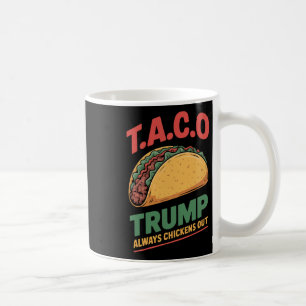 Taza De Café Taco Trump Siempre se Rajó Taco Divertido