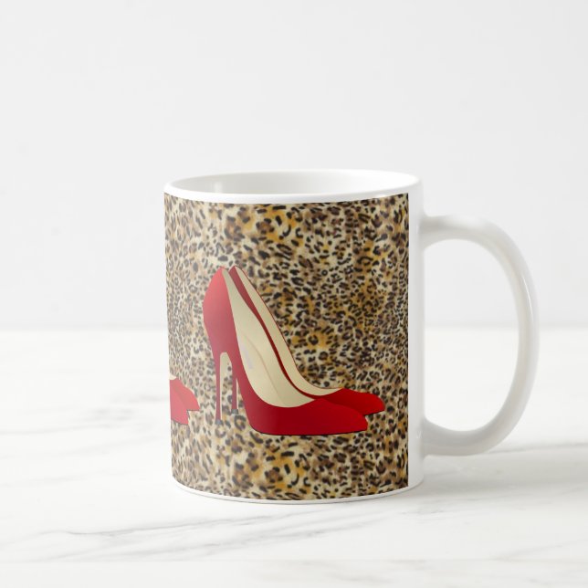 Taza De Café tacones altos rojos (Derecha)