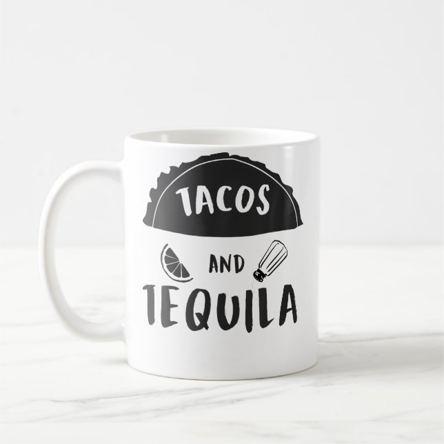 Taza De Café Tacos And Tequila Fiesta Celebration (Izquierda)