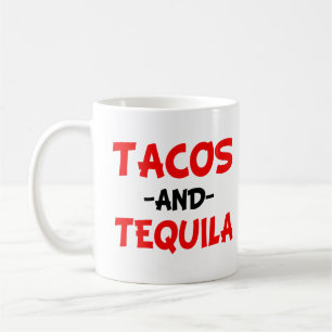Taza De Café Tacos y Tequila divertidos