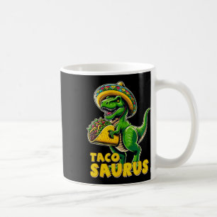 Taza De Café Tacosauro Taco Dinosaur T Rex Dino Cinco De Mayo