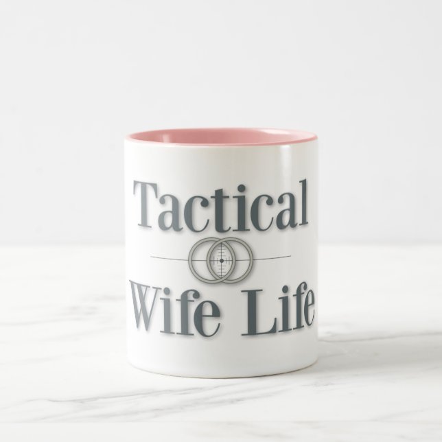 Taza de café táctica de la vida de la esposa (Centro)
