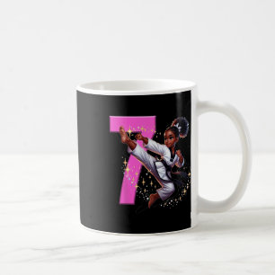 Taza De Café Taekwon, Fiesta de artes marciales de Chica negra,