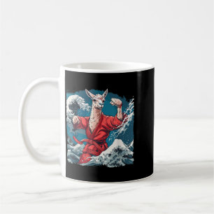 Taza De Café Taekwondo Alpaca Olas Kickboxing Judo Mma Alpaca