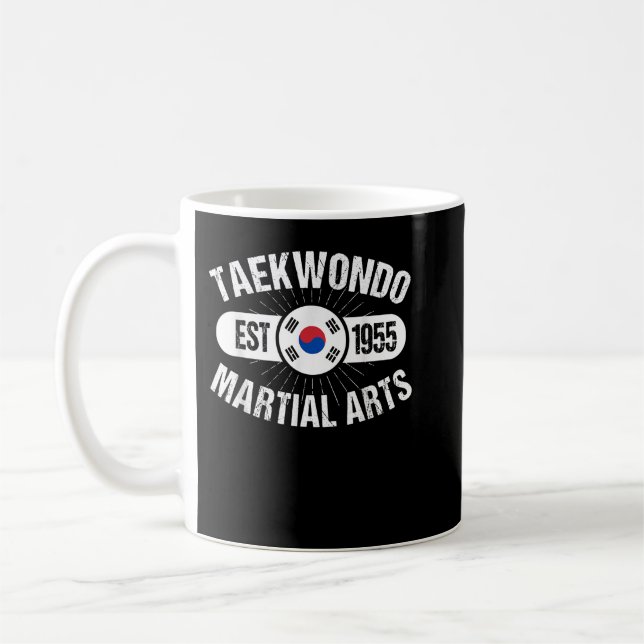 Taza De Café Taekwondo fundó 1955 Martial Arts Tae Kwon D (Izquierda)