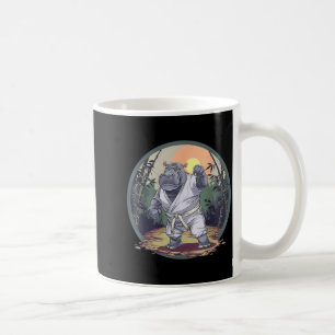 Taza De Café Taekwondo Hippo Kickboxing Animall Jiu-Jitsu Kung