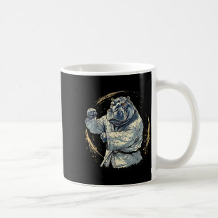 Taza De Café Taekwondo Hippo Kickboxing Animall Jiu-Jitsu Kung