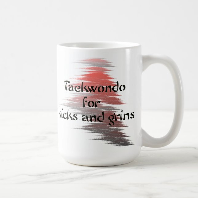 Taza De Café Taekwondo Kicks y Grins Travel Coffee Mug (Derecha)