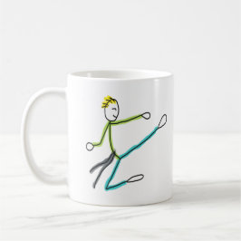 Taza De Café Taekwondo Stickman