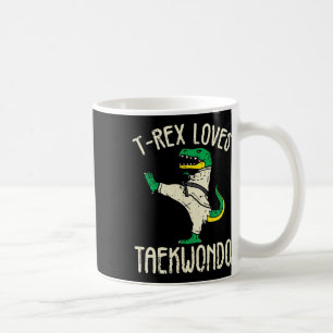 Taza De Café Taekwondo y artes marciales T-rex I para chica de