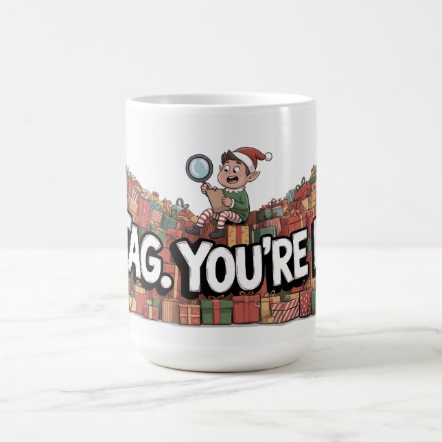 Taza De Café Tag You're It Elf  (Centro)