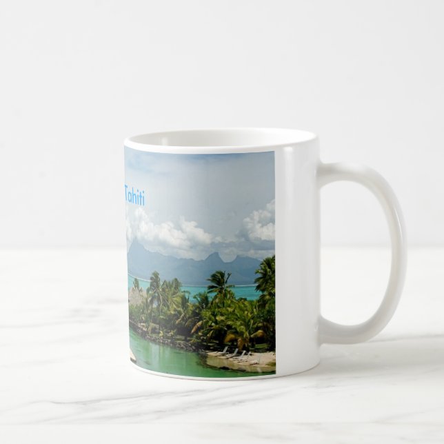 Taza De Café Tahití hermosa (Derecha)