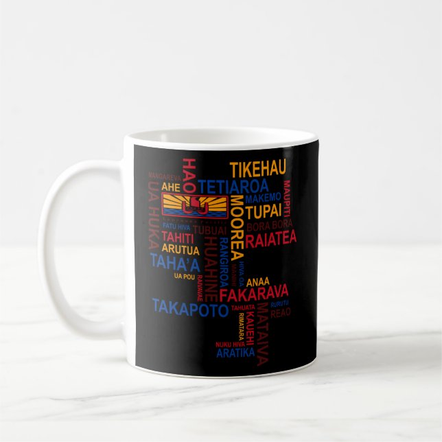 Taza De Café Tahití Y Sus Islas De La Polinesia Francesa (Izquierda)