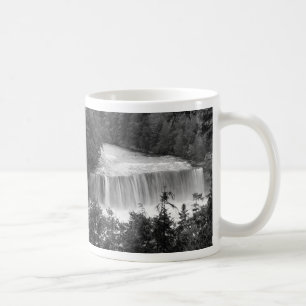 Taza De Café Tahquamenon Upper Falls Grayscale Coffee Mug