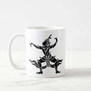 Taza De Café ⚠ tailandés del Rótulo de Tailandia del ⚠ de
