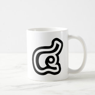 Taza De Café Tailandés Número 4 / Cuatro / ๔ (See/Si) Escritura