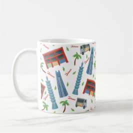 Taza De Café Taipei 101 Taiwan Seamless Pattern Classic Mug