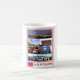 Taza De Café Taipei - Taiwán - República de China - Mosaico -