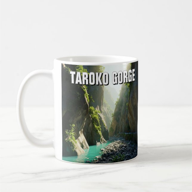 Taza De Café Taiwan Taroko Gorge Travel (Izquierda)