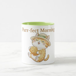 Taza de café Taiyaki de gato atigrado jengibre Kaw