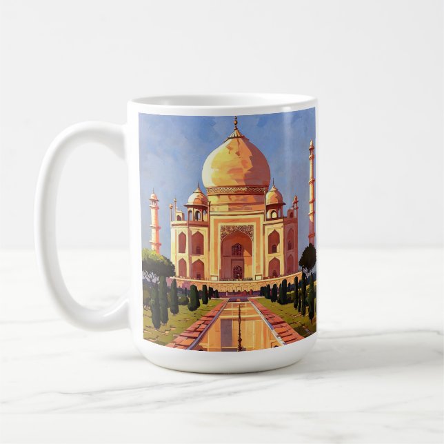 Taza De Café Taj Mahal Impresa Café Mugs & Cup (Izquierda)