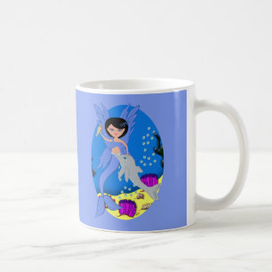 Taza De Café Takara el Merfaery y el hongo delfín