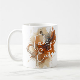 Taza De Café "Take It Easy" Abstract Art