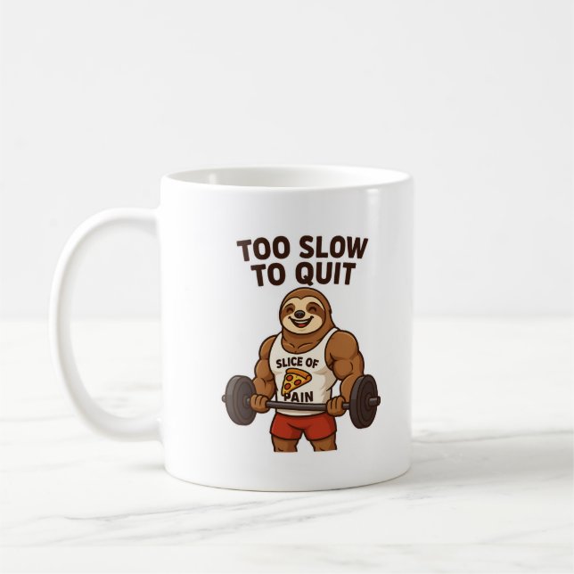 Taza De Café Take It Slow | Funny Sloth Coffee Mug (Izquierda)