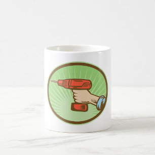 Taza De Café Taladro Eléctrico Inalámbrico Retro Manitas