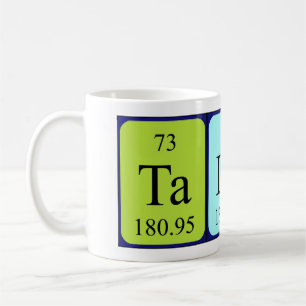 Taza De Café Talan nombre de tabla periódica mug