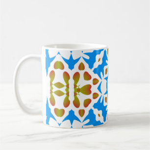 Taza De Café Talavera mexicana ornamental tradicional. Universa