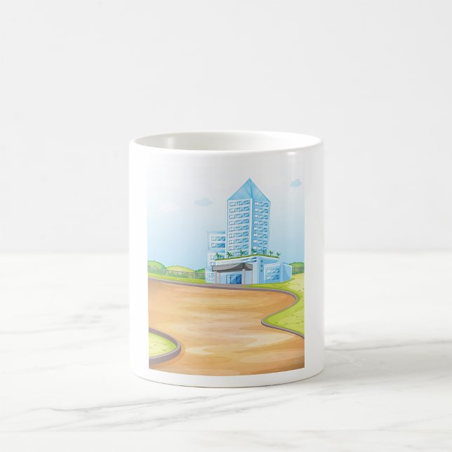 Taza De Café Tall Blue Building Mug (Subido por el creador)