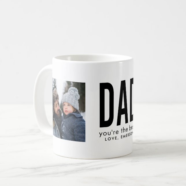 Taza De Café Tall Type Best Dad Two (Anverso izquierdo)