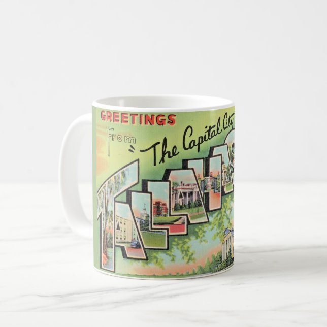 Taza De Café Tallahassee Florida Greeting Mug (Anverso izquierdo)