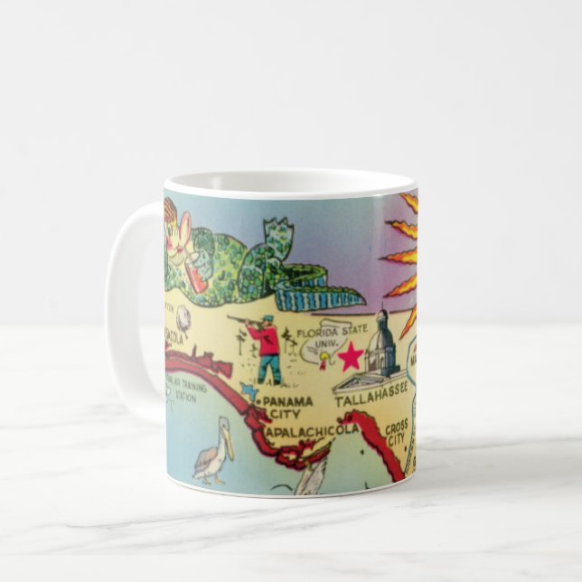Taza De Café Tallahassee Panhandle Florida Mug (Anverso izquierdo)