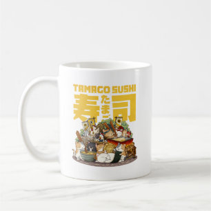 Taza De Café Taller de Sushi de Tamago para gatos caprichosos