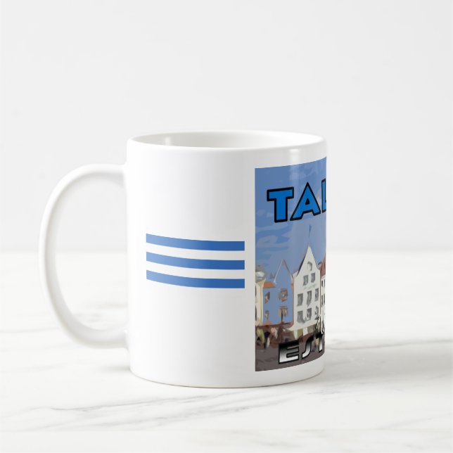 Taza De Café Tallin, Visita Estonia. (Izquierda)