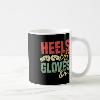Taza De Café Talones Fuera Guantes Puesto Entrenamiento de Kick