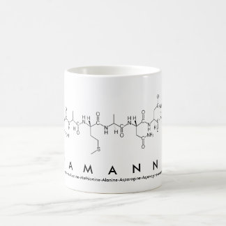 Taza De Café Tamanna peptide name mug