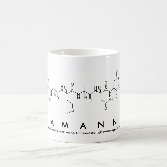 Taza De Café Tamanna peptide name mug (Centro)