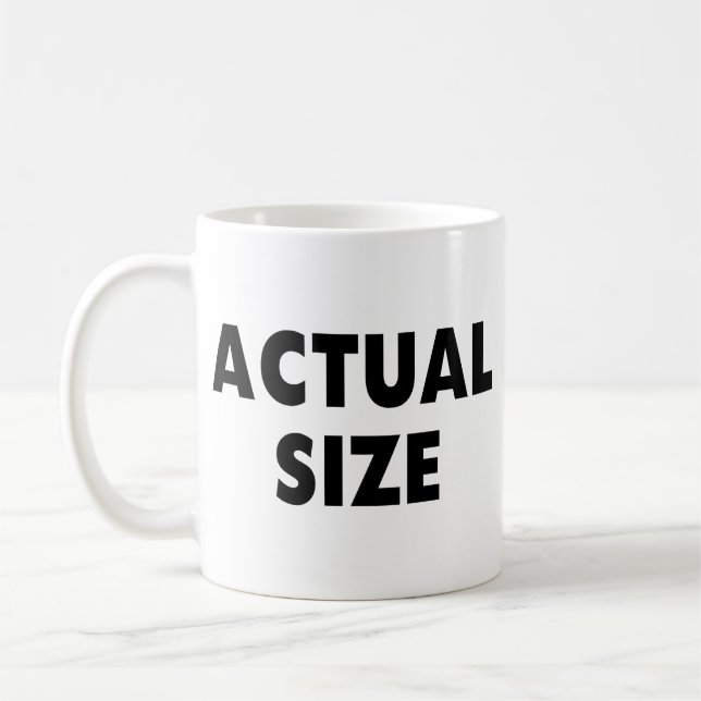 Taza De Café Tamaño real (Izquierda)