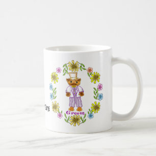 Taza De Café Tambores bodas Cat Bride Groom