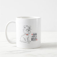 Tambre de café Westie Terrier
